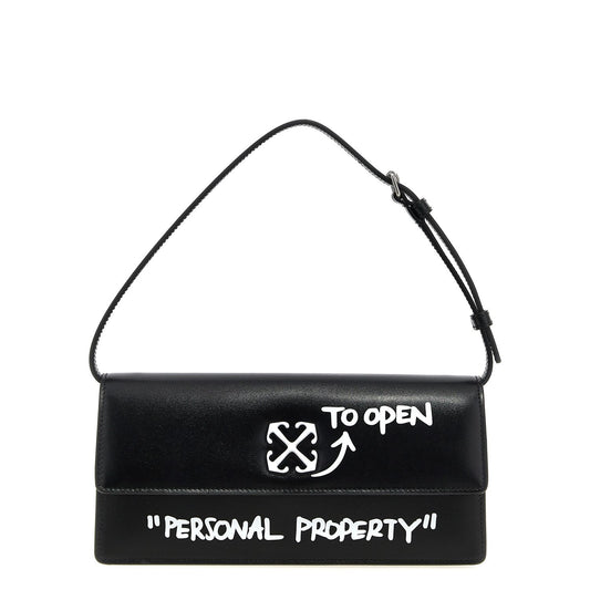 Off-White Bicolor Calfskin Shoulder Bag