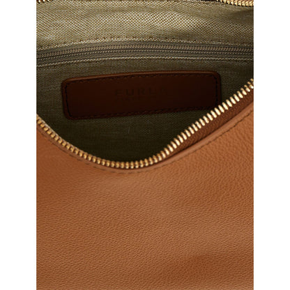 Furla Brown Leather Shoulder Bag