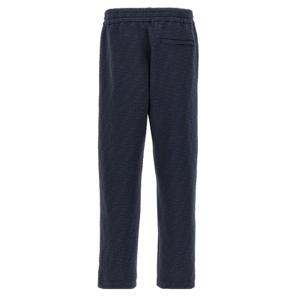 Fendi Blue Polyester Joggers (Workout Pants)