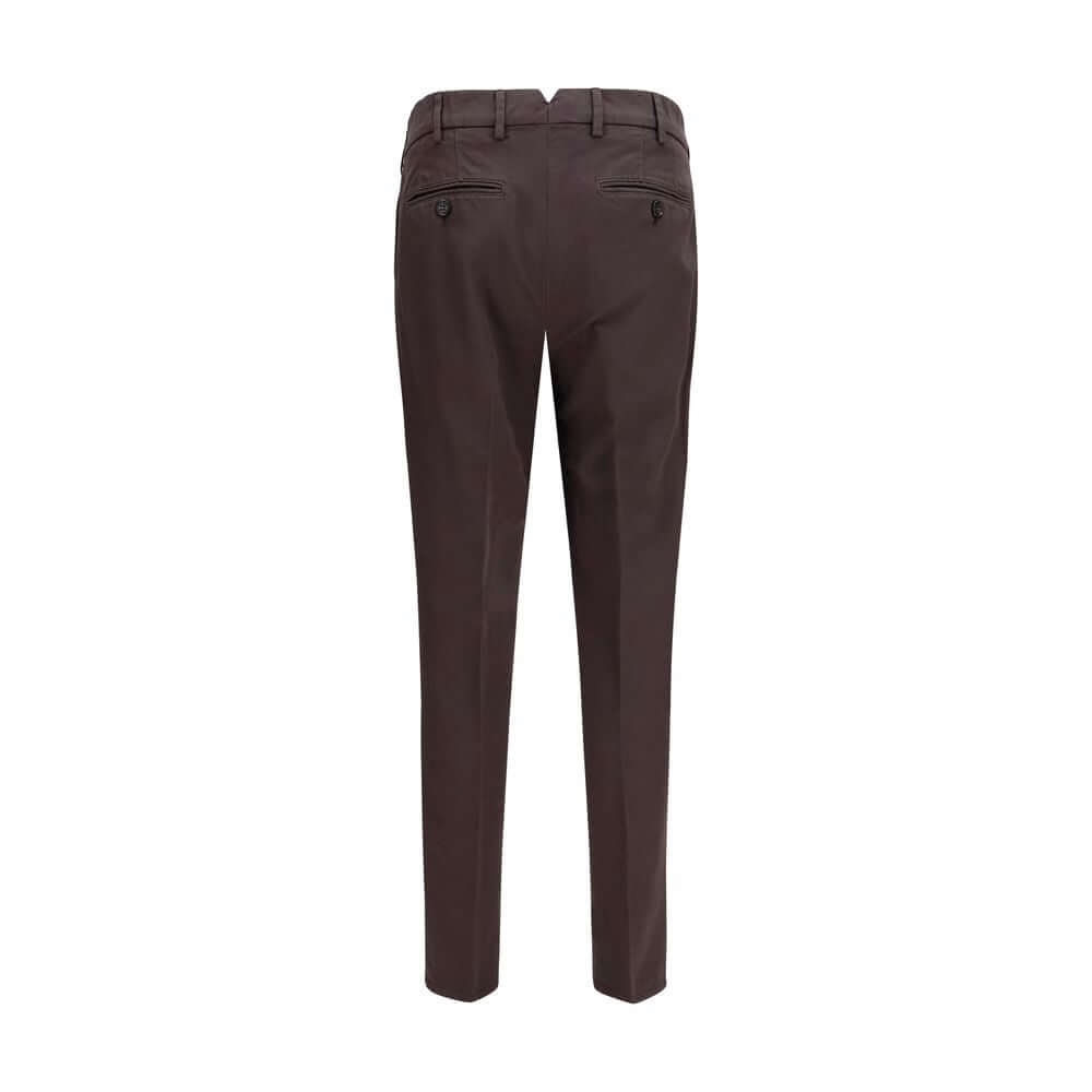 Brunello Cucinelli Brown Cotton Casual Pants
