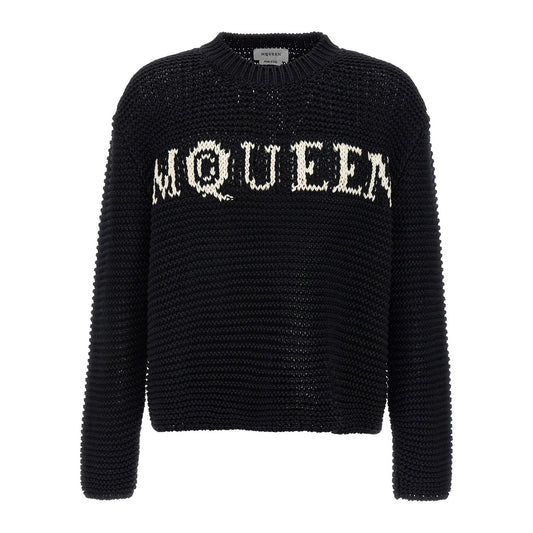 Alexander McQueen Bicolor Cotton Cardigan