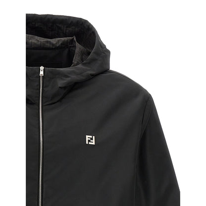 Fendi Black Polyester Shell Jacket