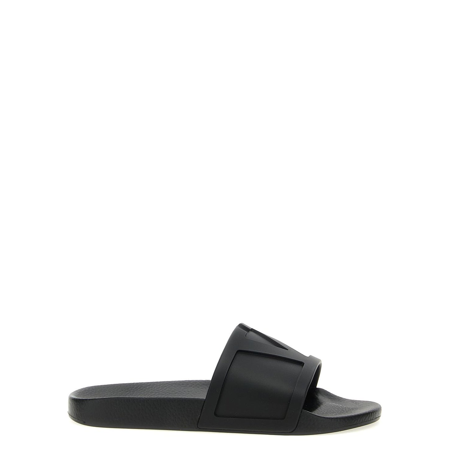 Valentino Garavani Black Plastic Slides