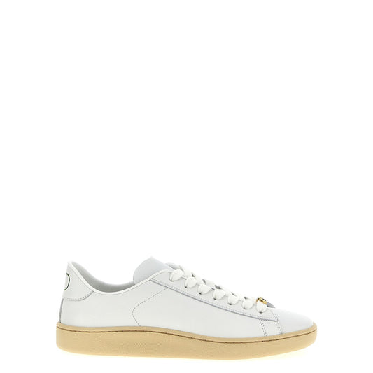 Valentino Garavani White Calfskin Low Top Sneakers