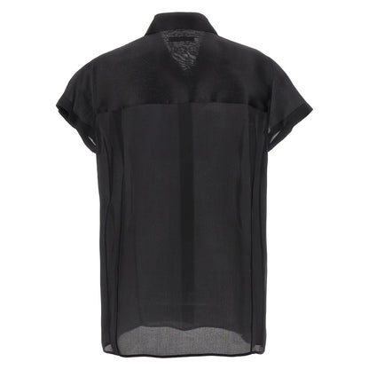 Khaite Black Silk Blouse
