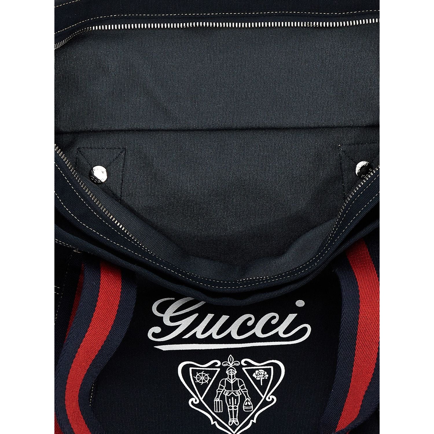 Gucci Blue Cotton Tote Bag