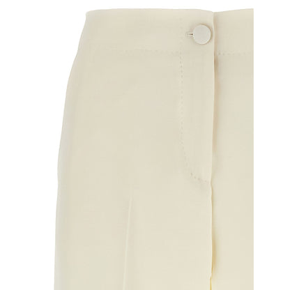 Brioni White Wool Casual Pants