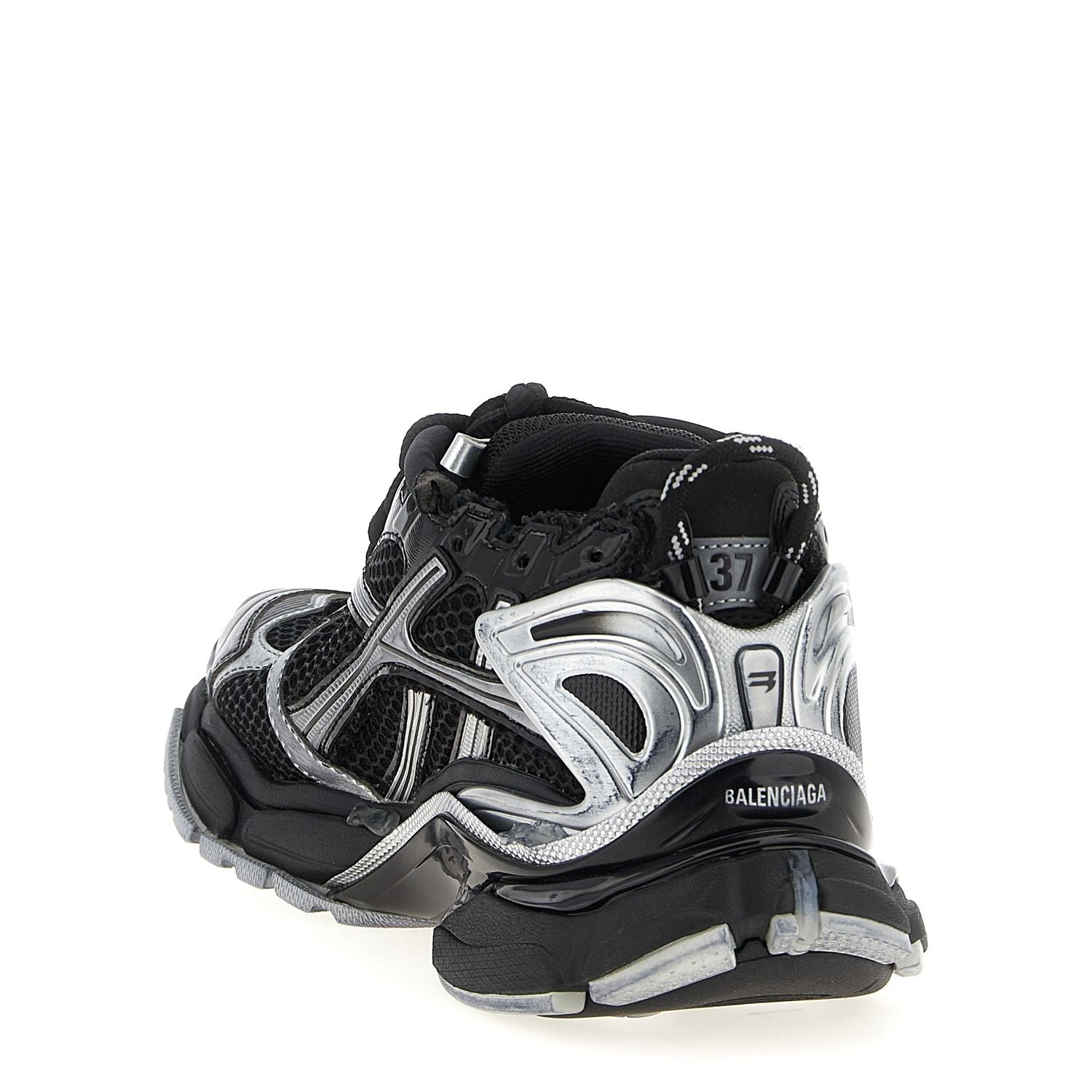 Balenciaga Black Polyethylene Athletic Sneakers