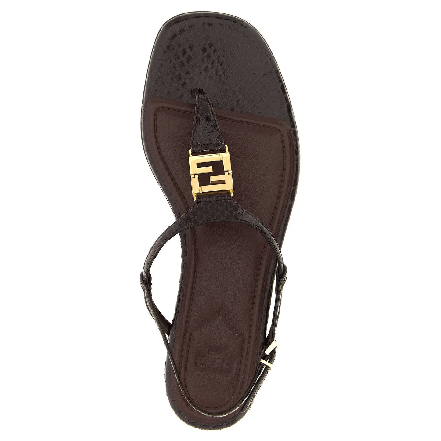 Fendi Purple Elastane Flat Sandals