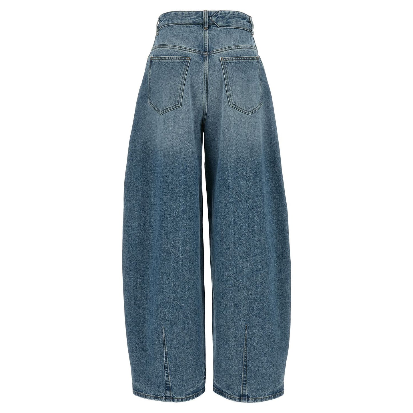 Jacquemus Blue Cotton High-Waisted Jean