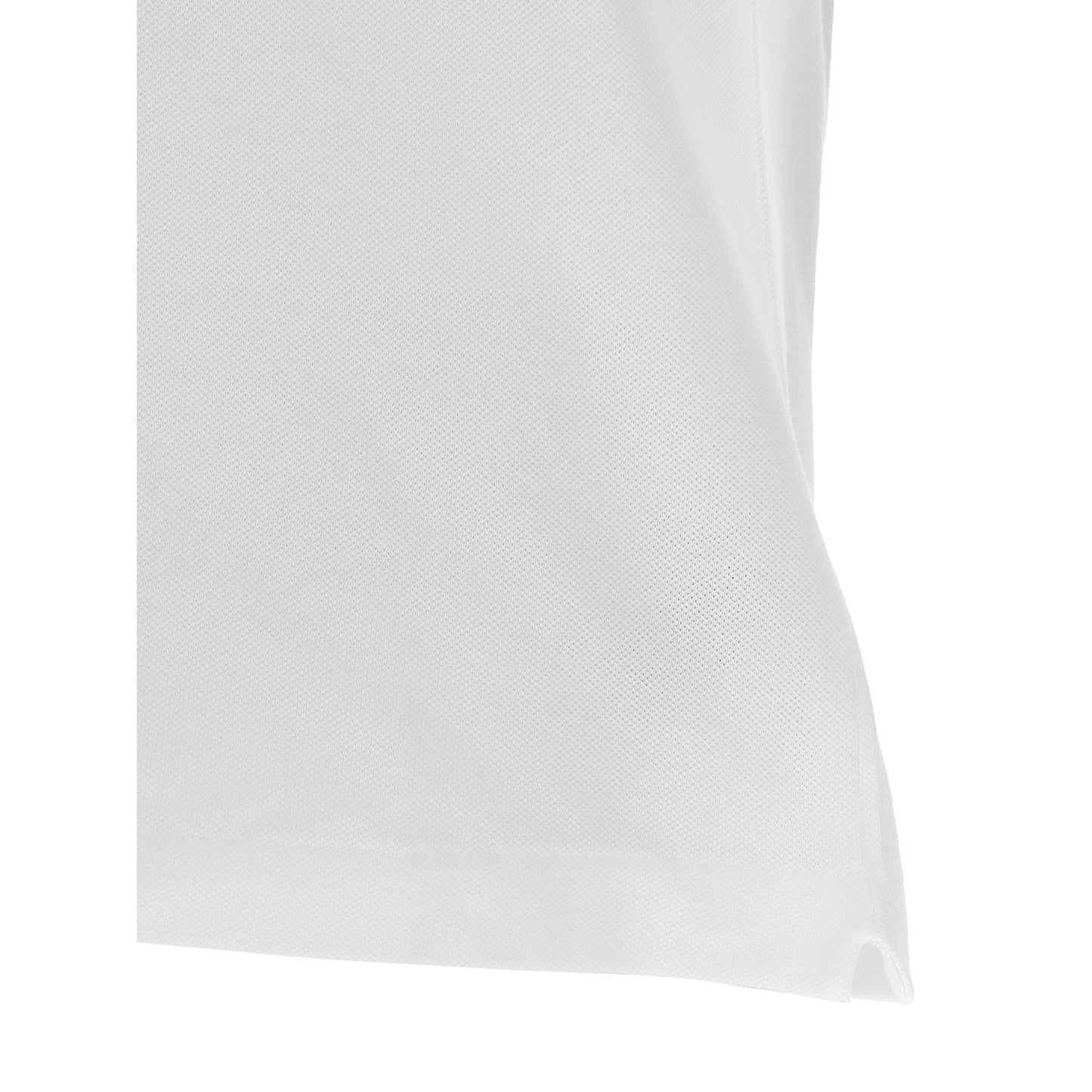 Lacoste White Cotton Polo Shirt