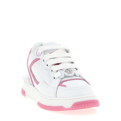 Versace Multicolor Calfskin Athletic Sneakers