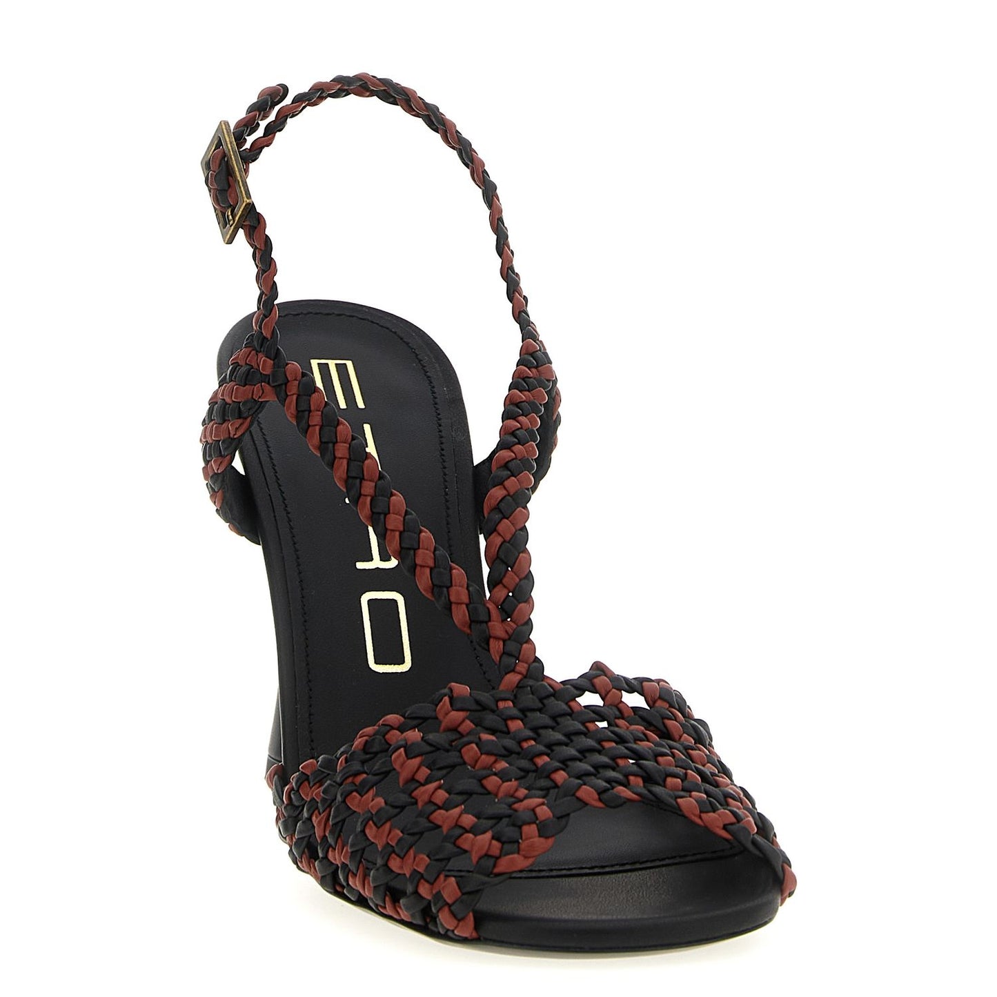 Etro Brown Polyethylene Stiletto Heel Sandals