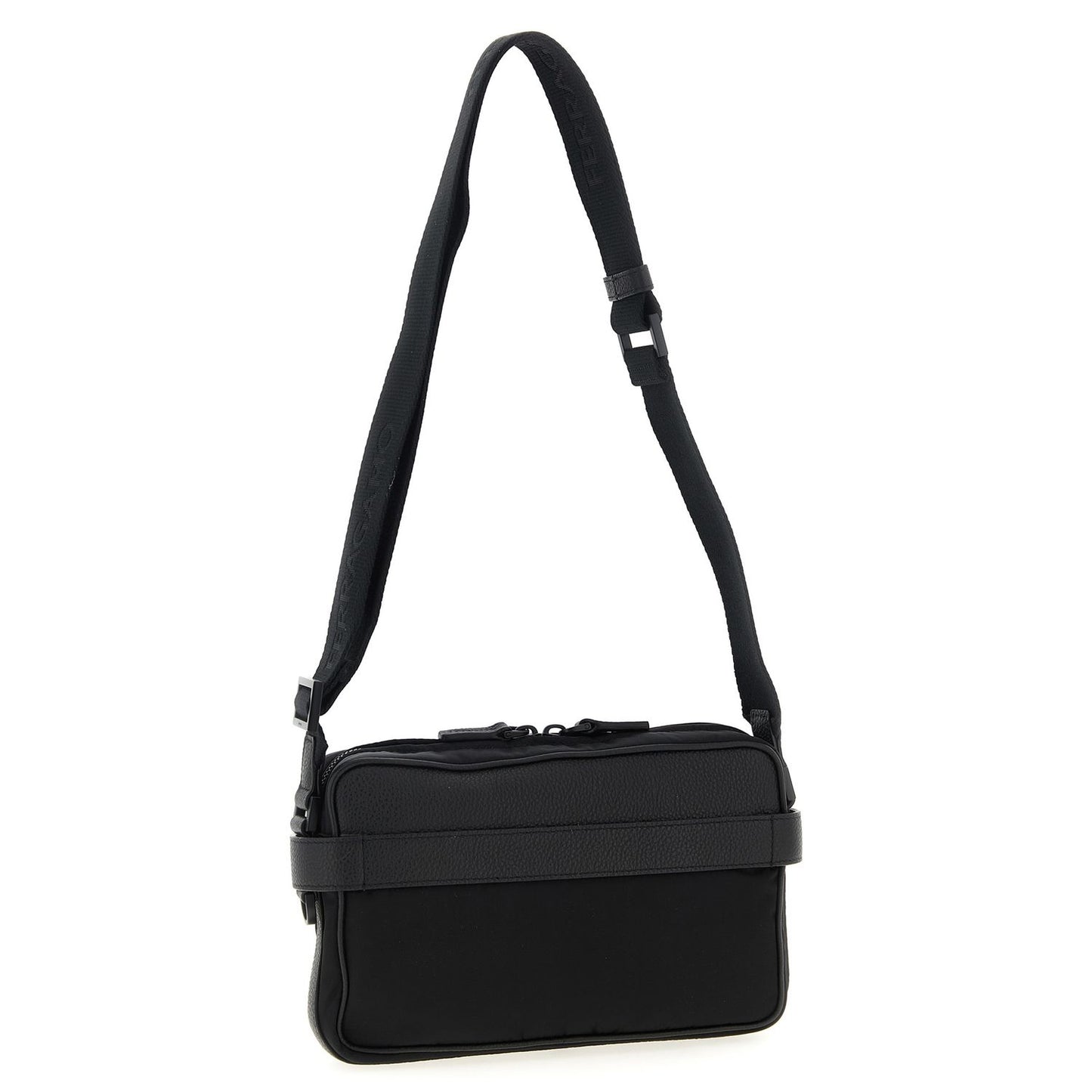 Ferragamo Black Fabric Crossbody Bag