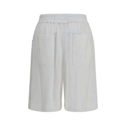 Brunello Cucinelli White Cotton Bermuda Shorts