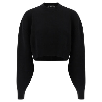Tom Ford Black Virgin Wool Cardigan