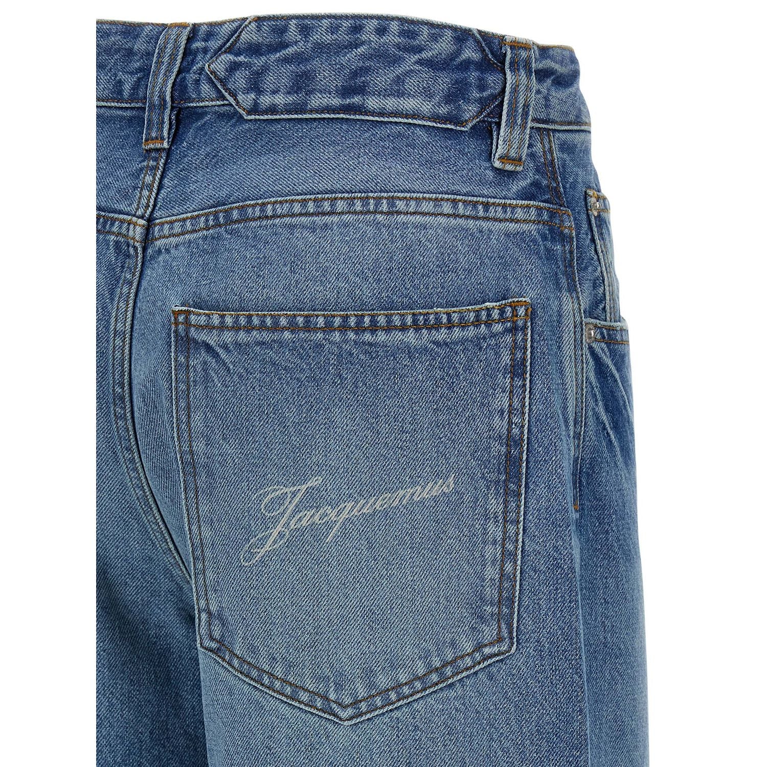 Jacquemus Blue Cotton Jeans Denim