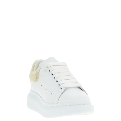 Alexander McQueen Beige Calfskin Chunky Sneakers