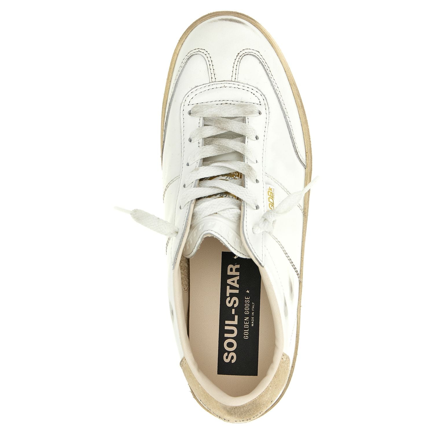 Golden Goose White Cowhide Sneakers