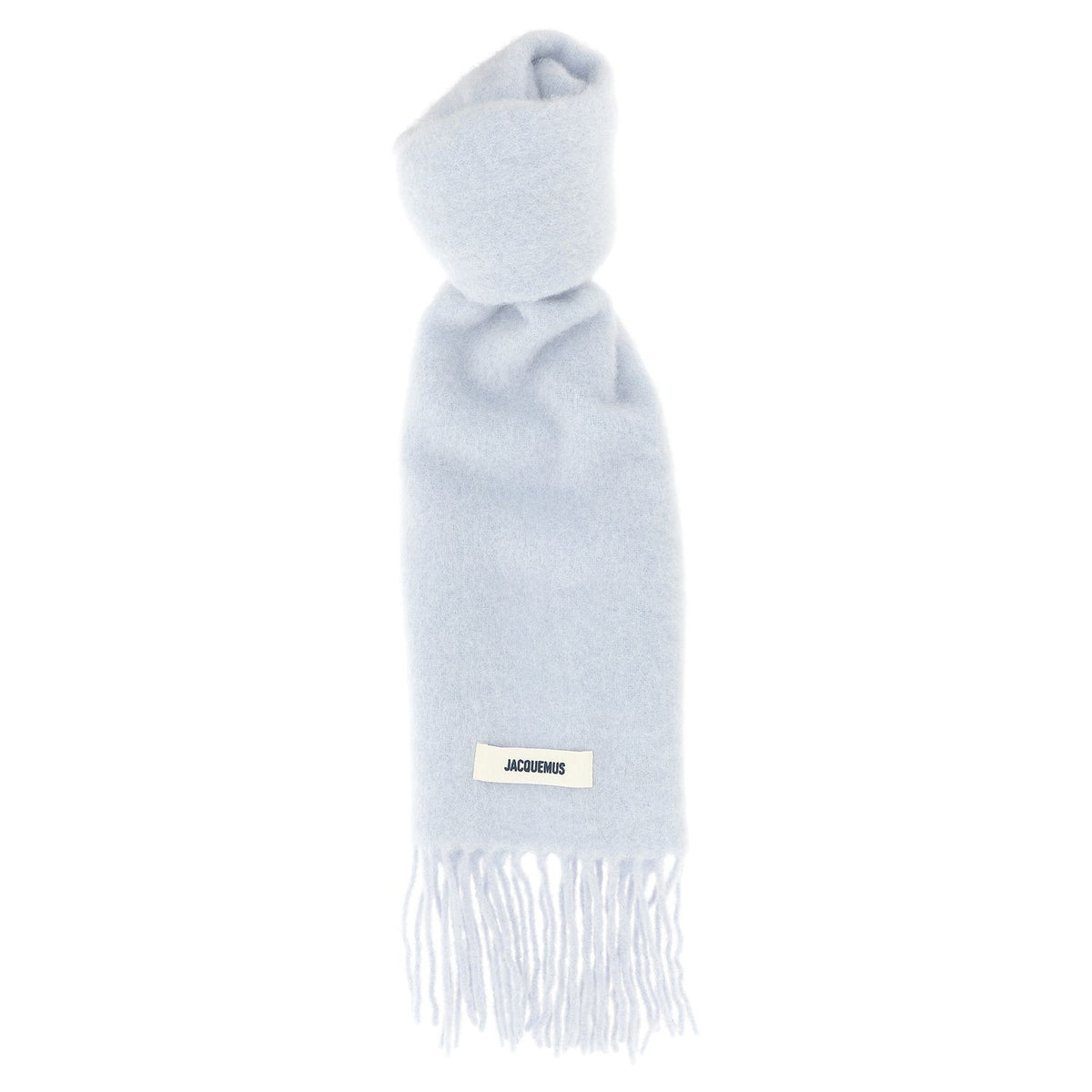 Jacquemus Blue Alpaca Leather Scarf