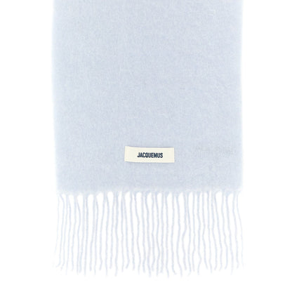 Jacquemus Blue Alpaca Leather Scarf