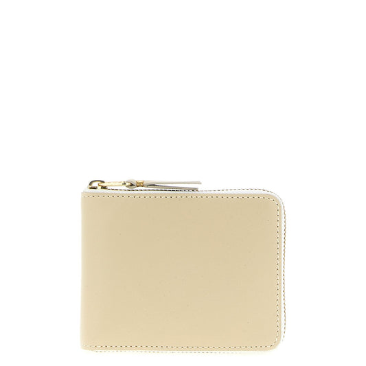 Comme Des Garçons Beige Calfskin Cardholder