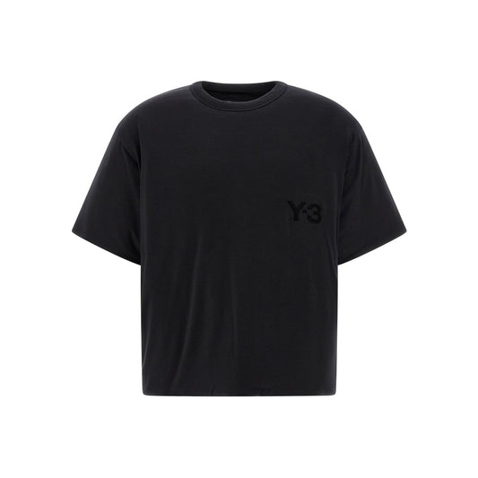 Y-3 Black Lyocell T-Shirt