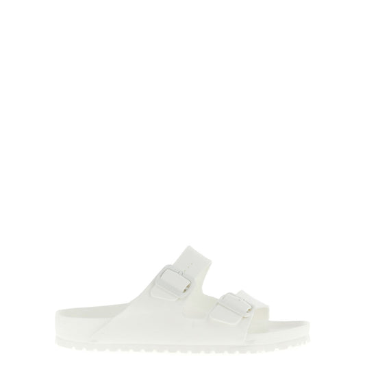 Birkenstock White Synthetic Slides