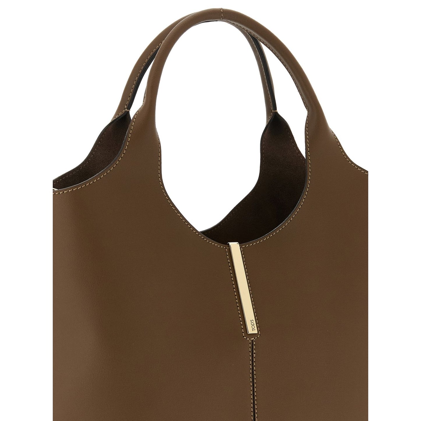 Tod's Brown Calfskin Handbag