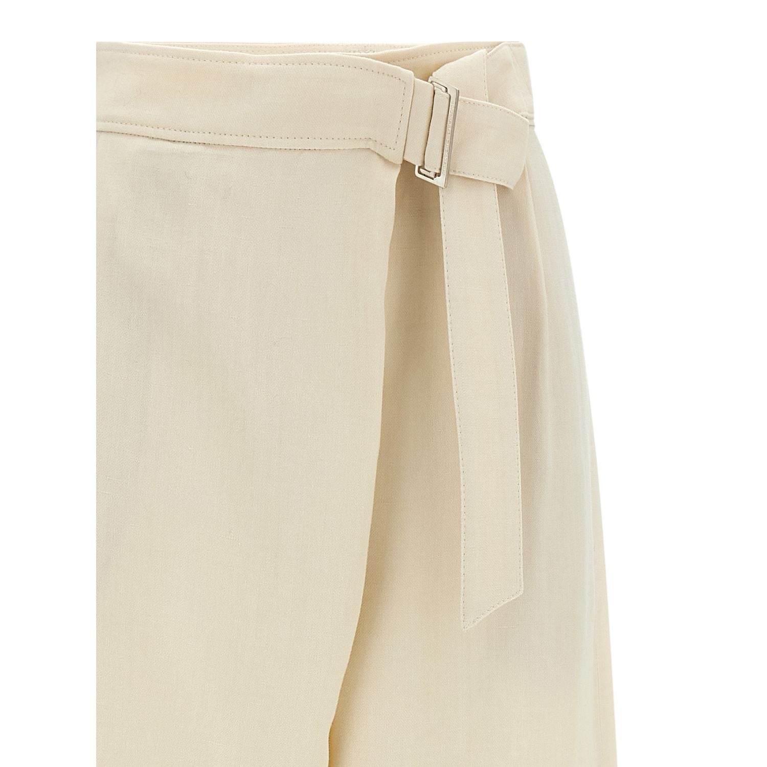 Brunello Cucinelli White Viscose Casual Pants
