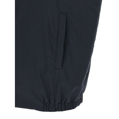 Kiton Blue Cotton Sleeveless Jacket