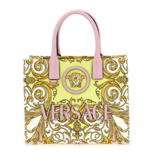 Versace Multicolor Cotton Tote Bag