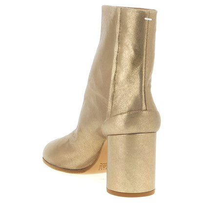 Maison Margiela Gold Cashmere Ankle Boots