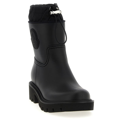 Moncler Black Pvc Ankle Boots