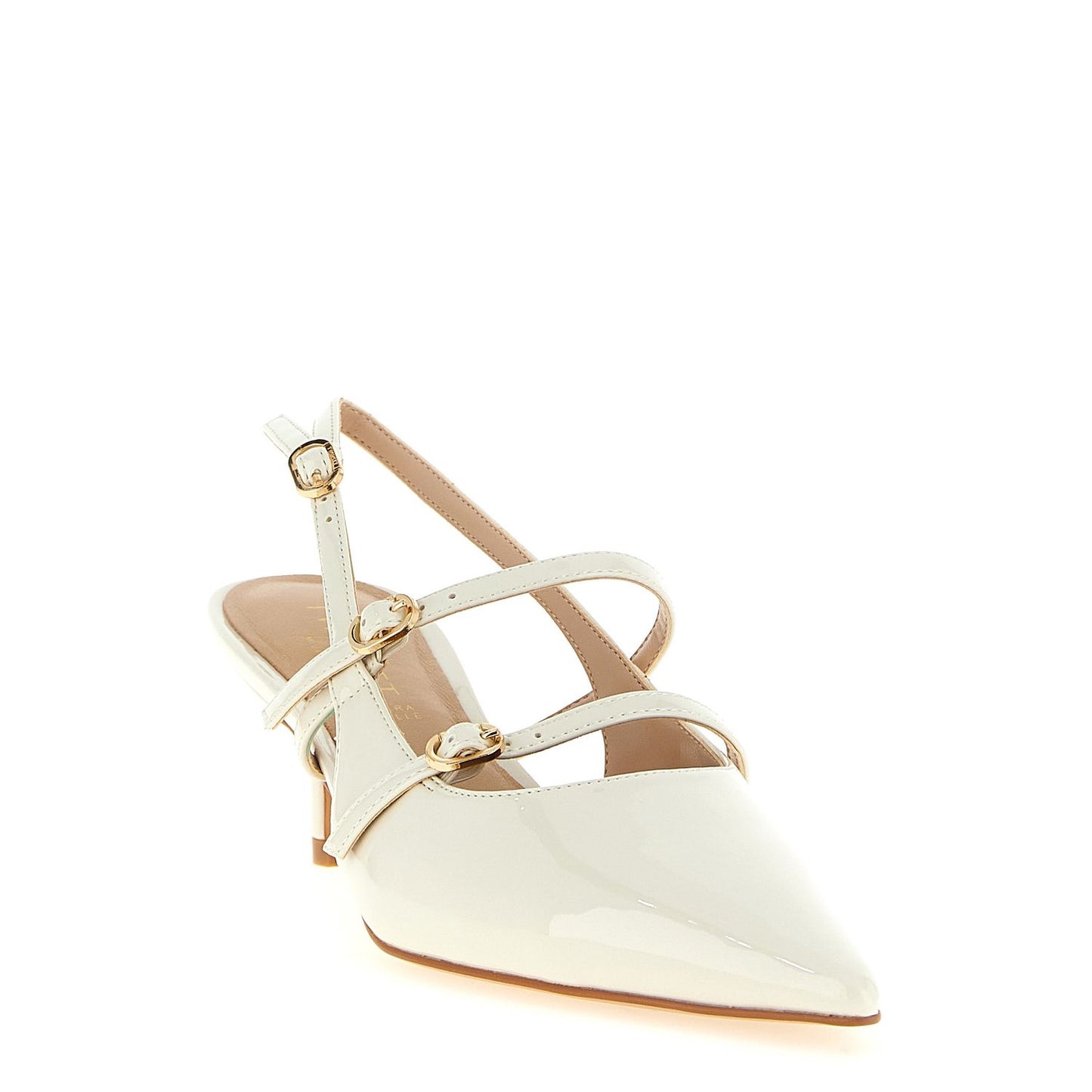 Twinset White Polyethylene Mid Heel Pumps