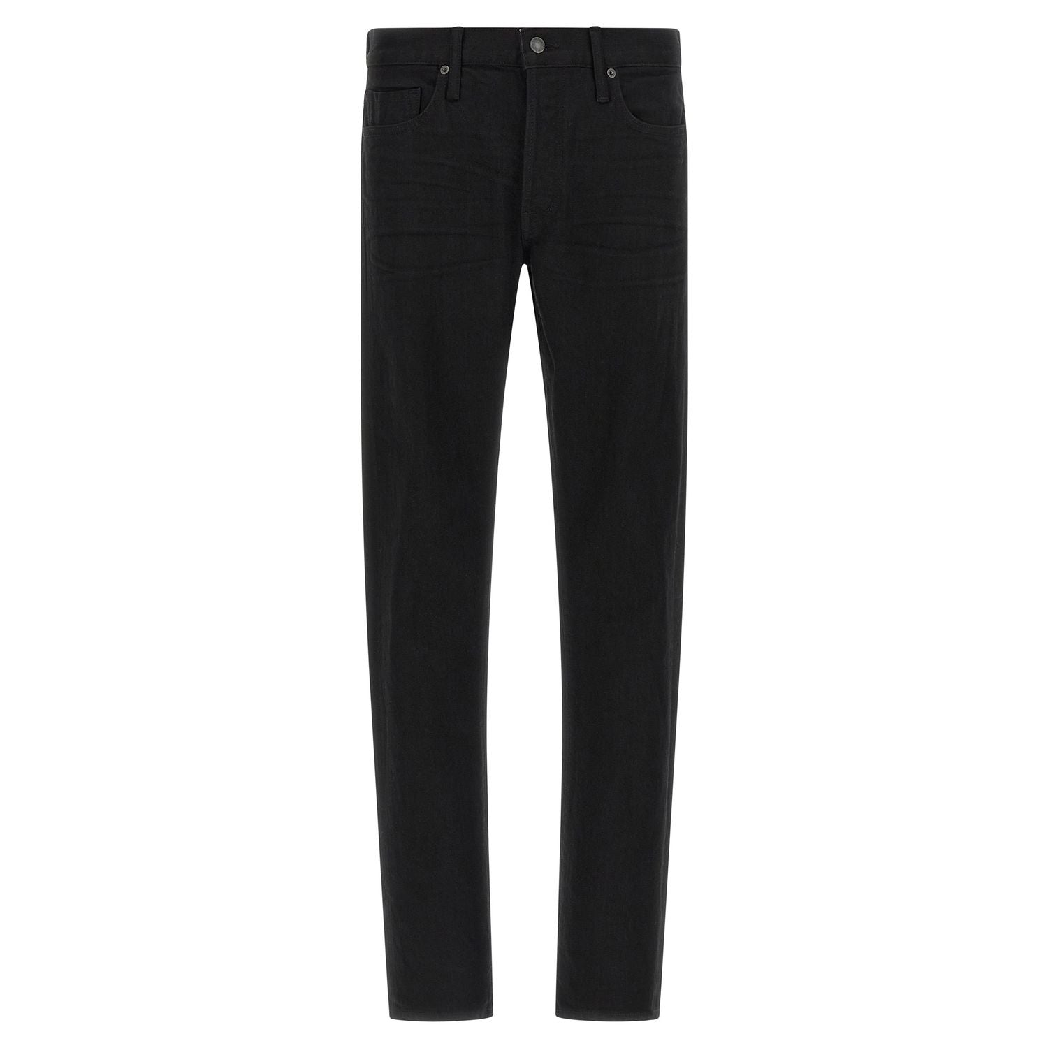 Tom Ford Black Cotton Straight-Leg Jeans