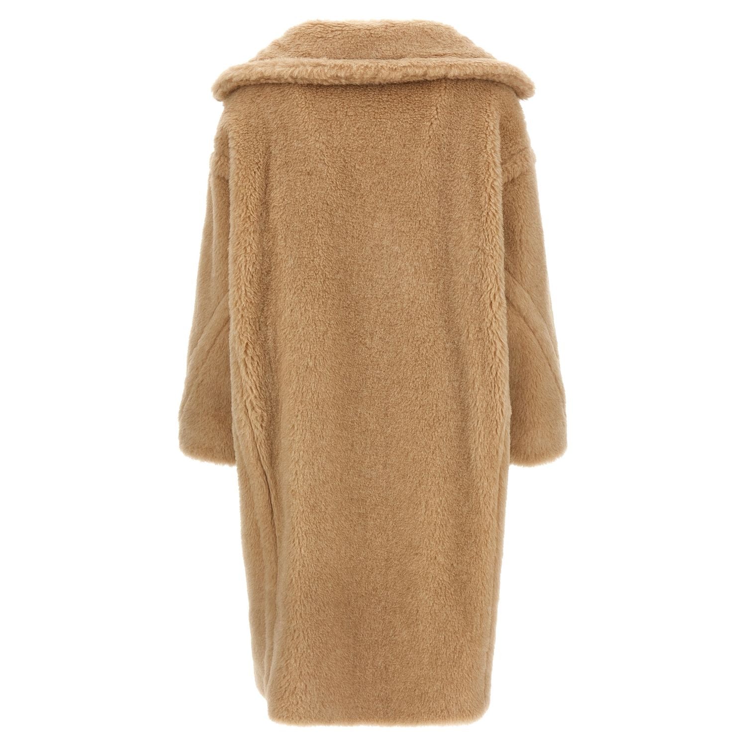 Max Mara Beige Alpaca Leather Coat