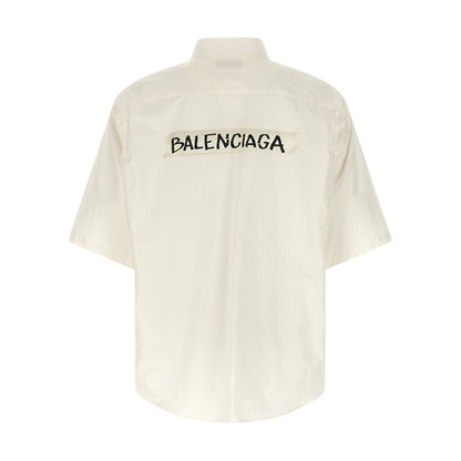 Balenciaga White Cotton Blouse