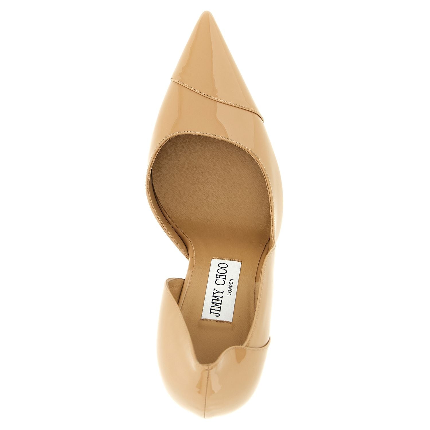Jimmy Choo Beige Leather High Heel Pumps