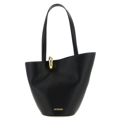 Jacquemus Black Cowhide Shoulder Bag