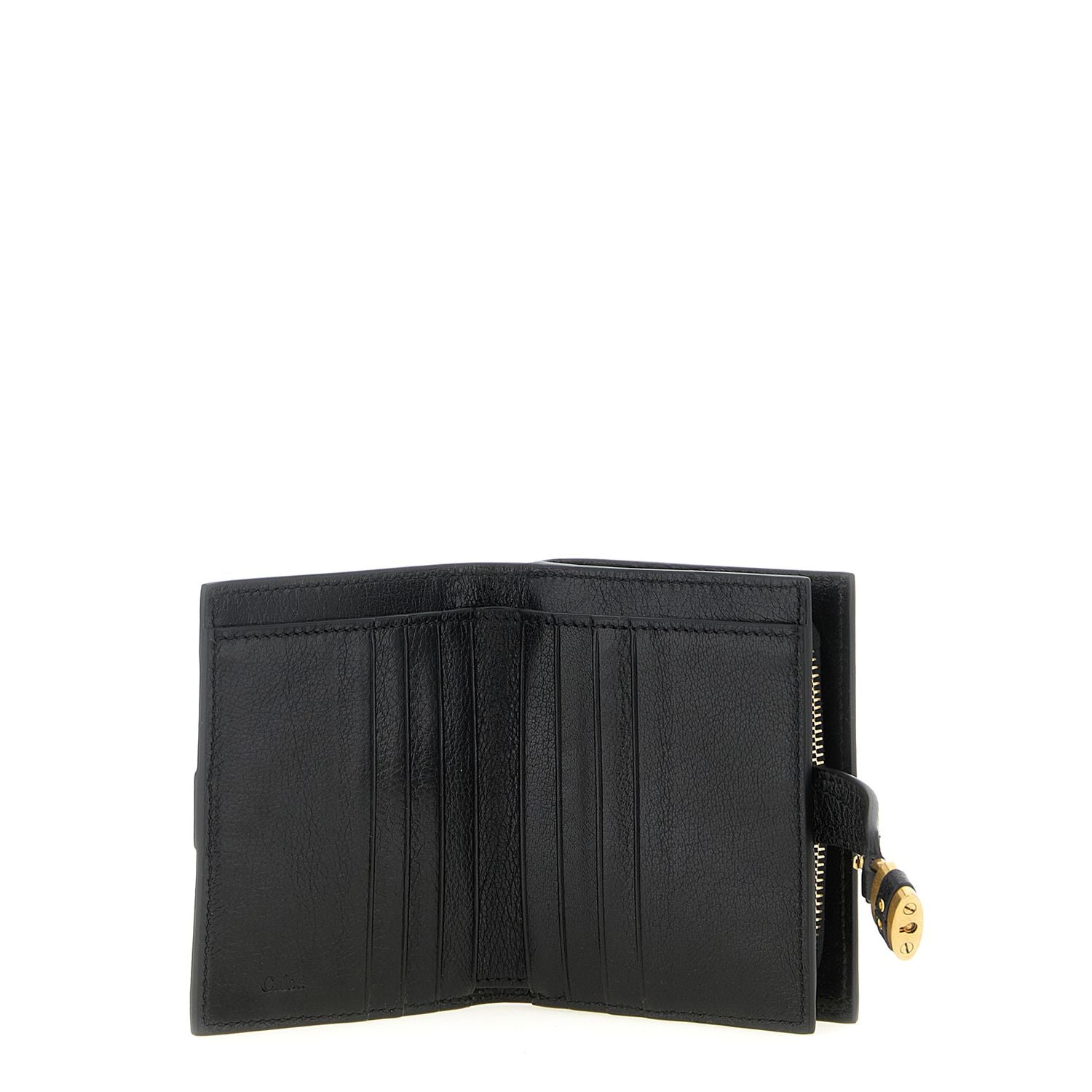 Chloé Black Buffalo Leather Cardholder