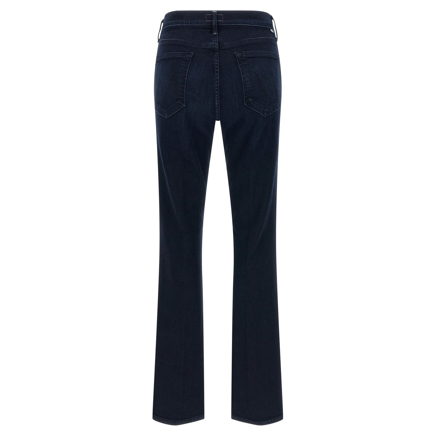 Mother Denim Blue Cotton Flared Jeans