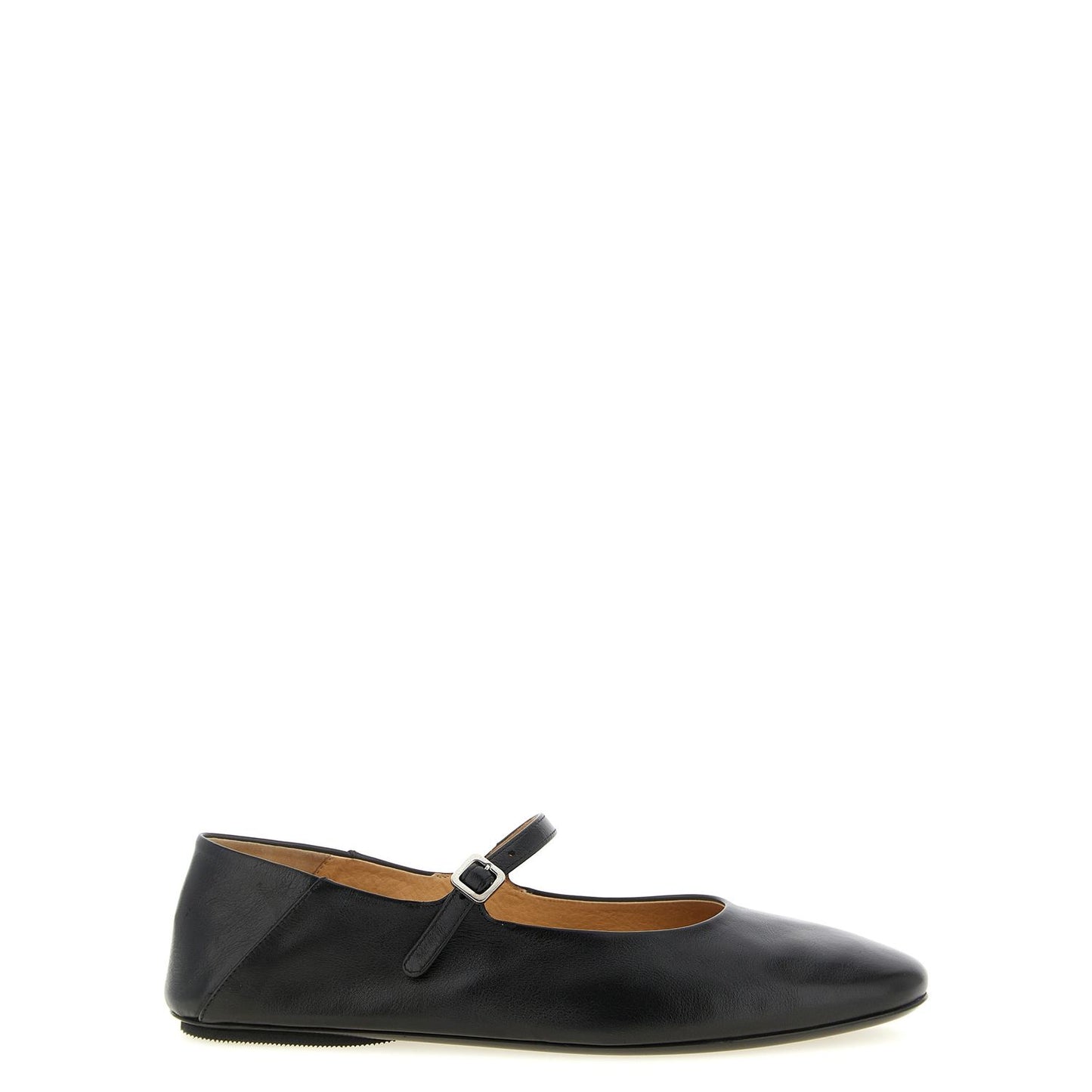 Marsell Black Calfskin Ballet Flats