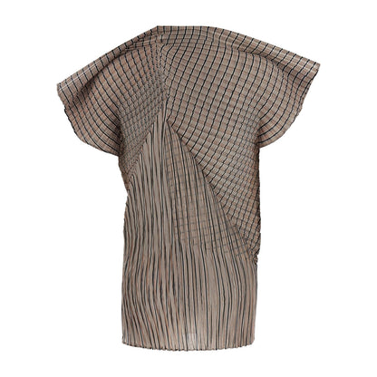 Issey Miyake Brown Polyester Blouse
