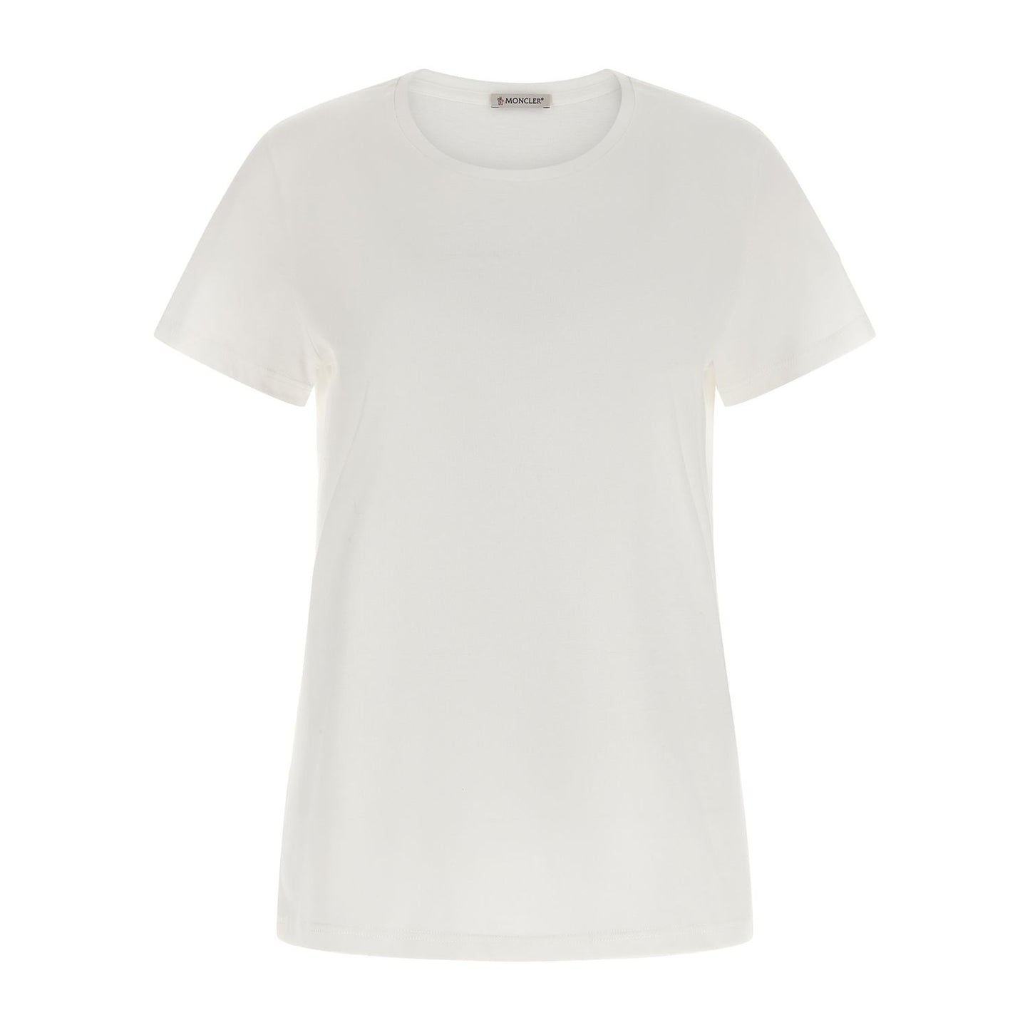 Moncler White Cotton T-Shirt