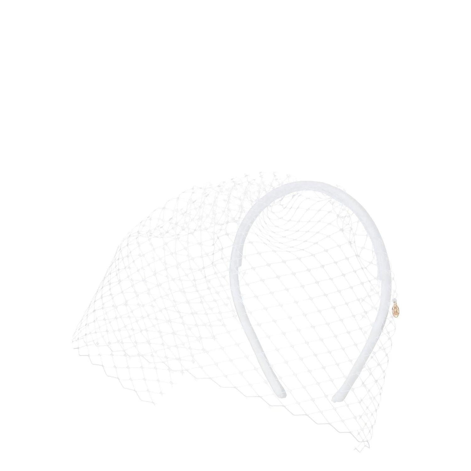 Maison Michel White Polyamide Headband