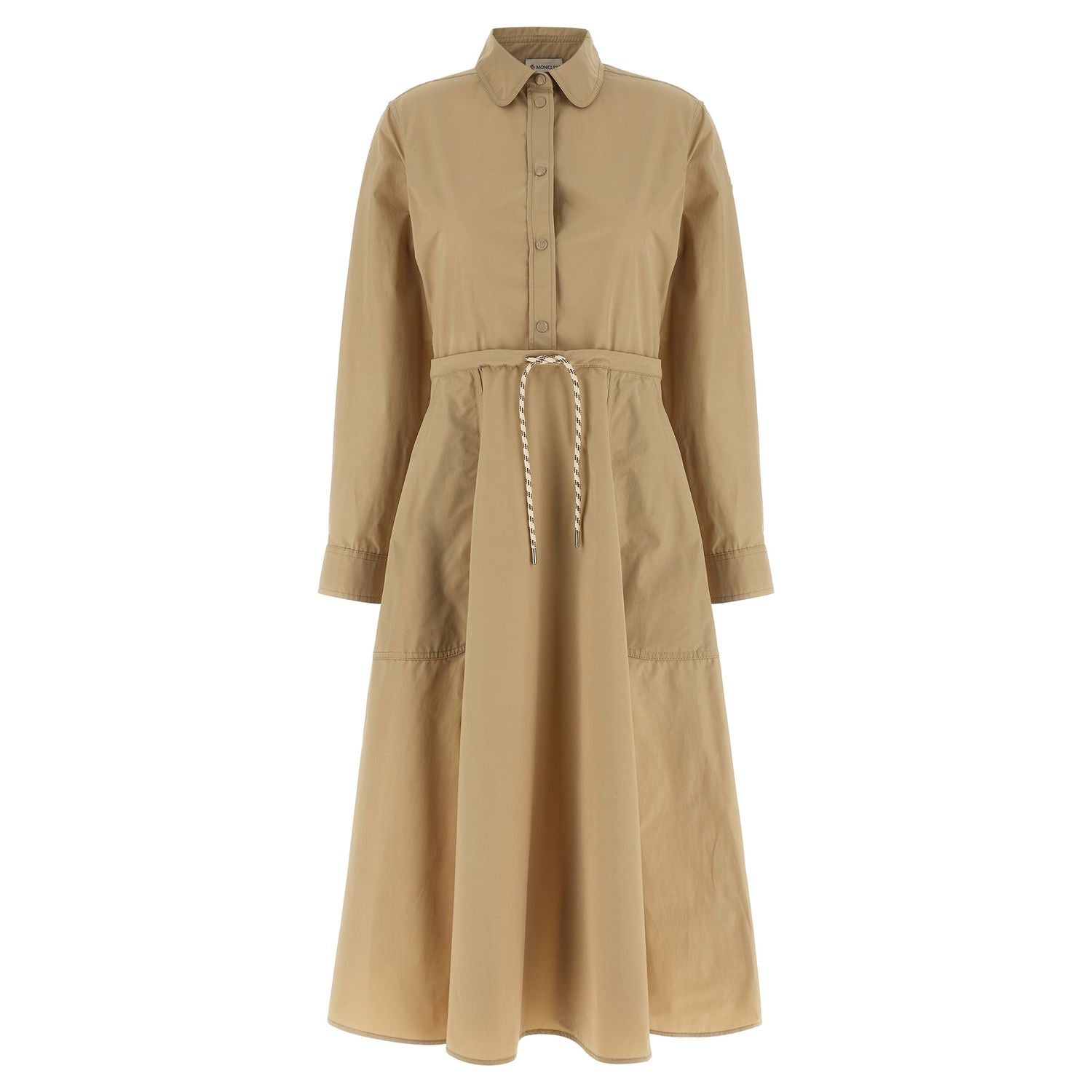 Moncler Beige Polyester Long Dress