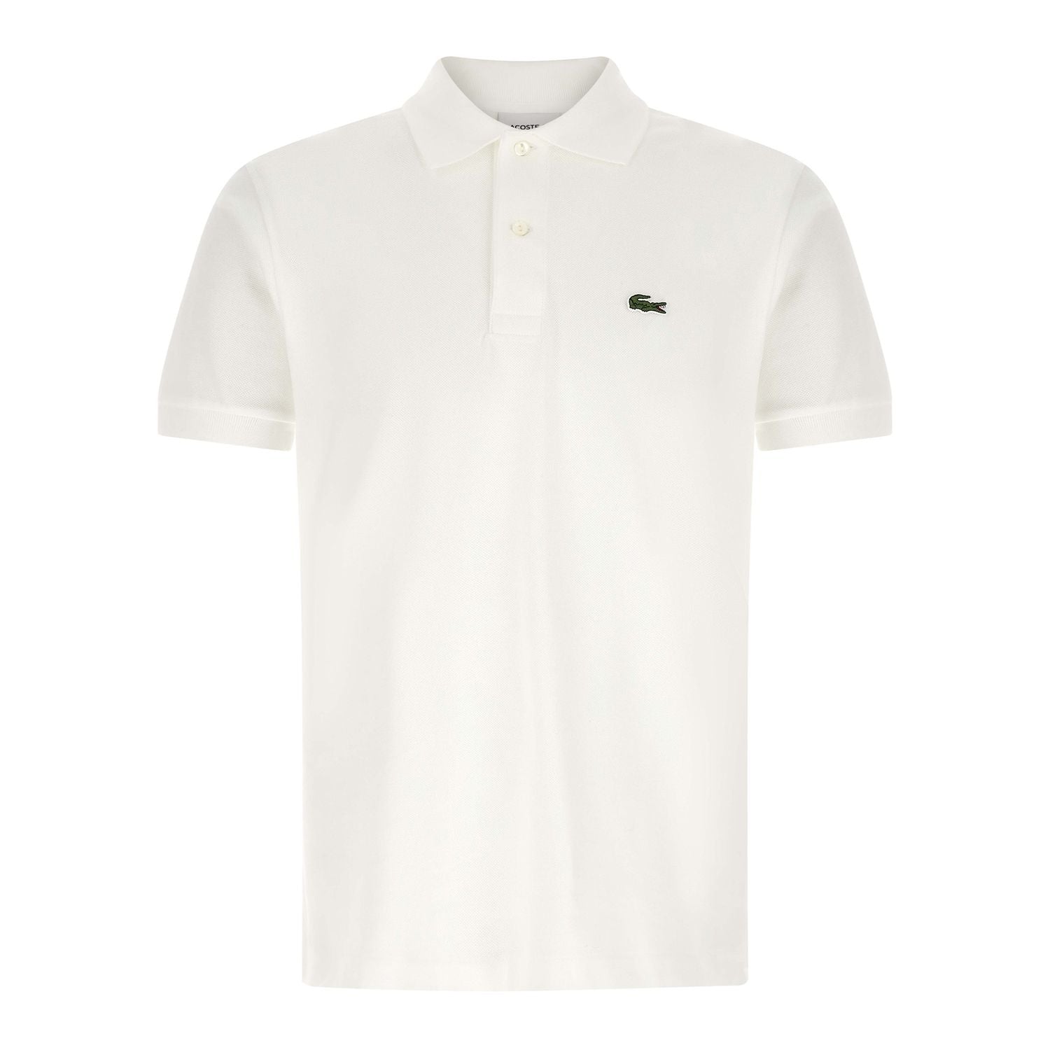 Lacoste White Cotton Polo Shirt
