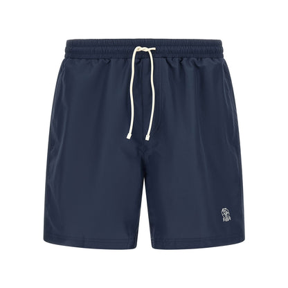 Brunello Cucinelli Blue Polyester Swim Shorts