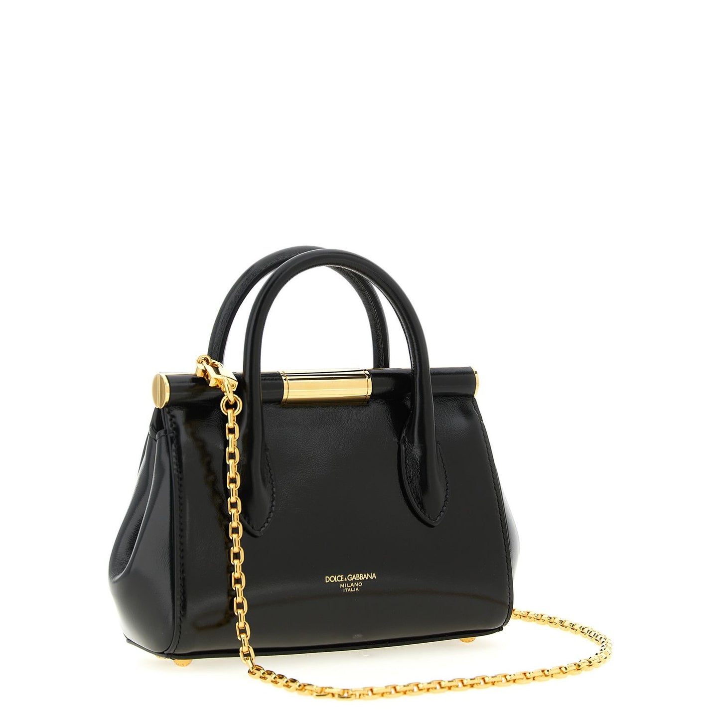 Dolce & Gabbana Black Calfskin Handbag